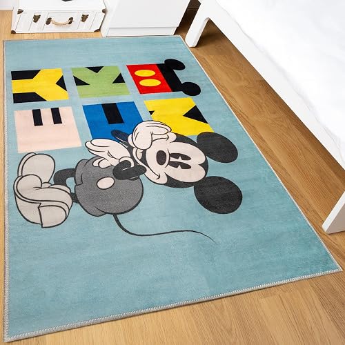 Disney Home Kinderteppich - Offiziell lizenzierter Kinderspielteppich für Kinderzimmer, Spielzimmer - rutsc…