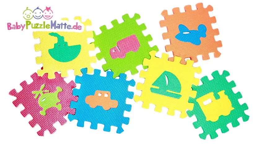 Puzzlematte mit verschiedenen Motiven