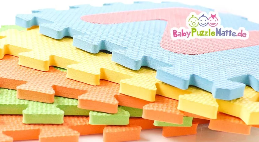 Eine Puzzlematte pastell mit leichten Farben für ein schönes Bild im Kinderzimmer